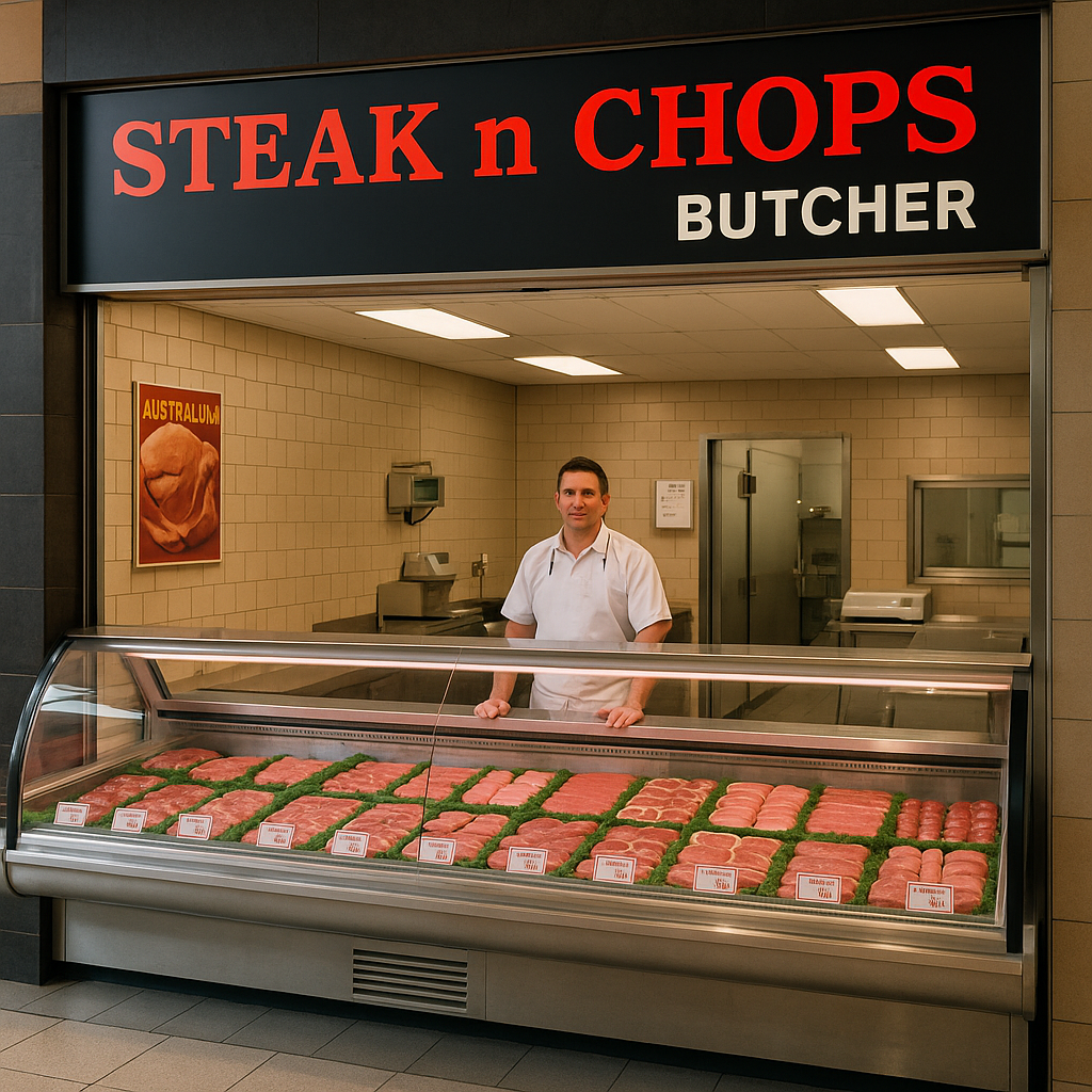 Local butcher shop
